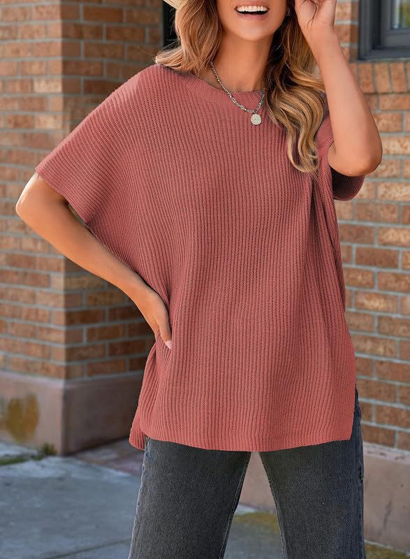 Knitted T-shirt with collar