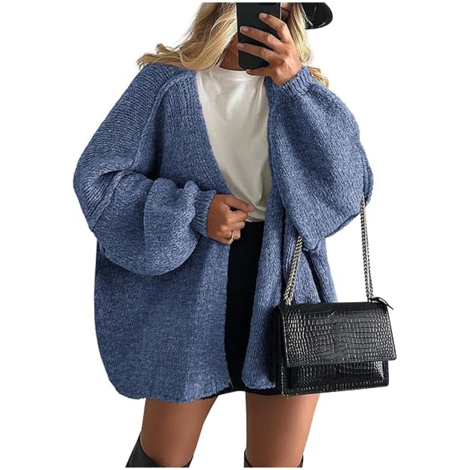 Women's loose cardigan sweater