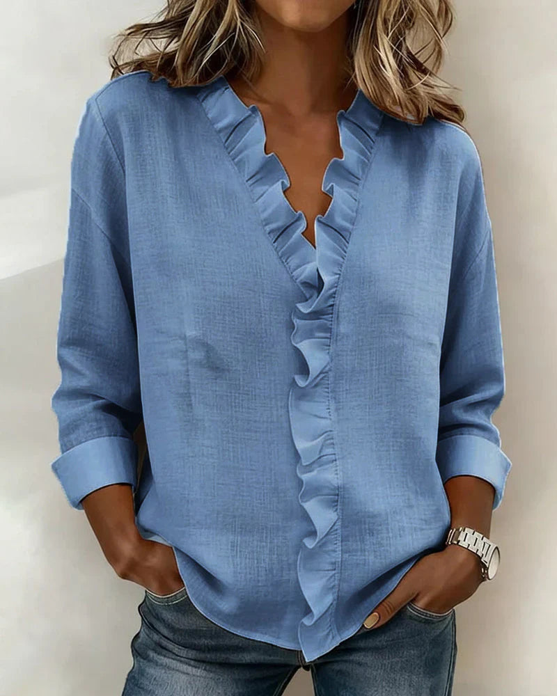 New Spring Women's Ruffled Shirt