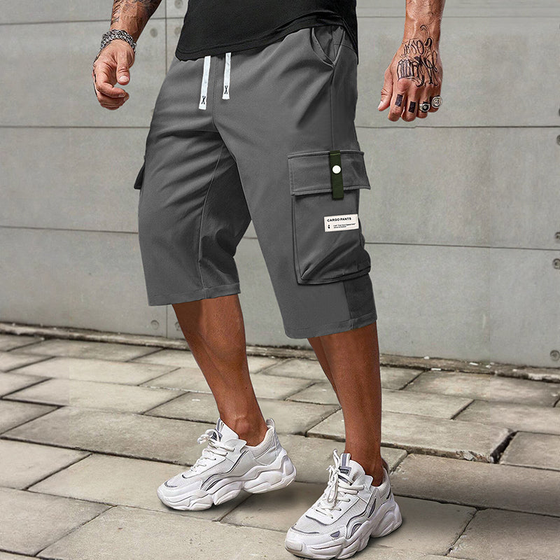 everyday drawstring capri pants/cargo pants