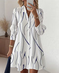 New wave-patterned dress