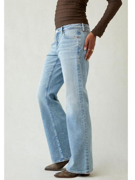 Comfortable loose straight leg jeans