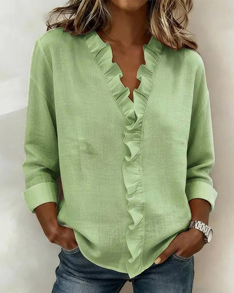 New Spring Women's Ruffled Shirt